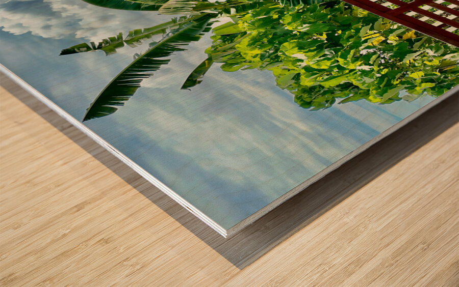 Nice Balcony Sandakan Borneo Wood print