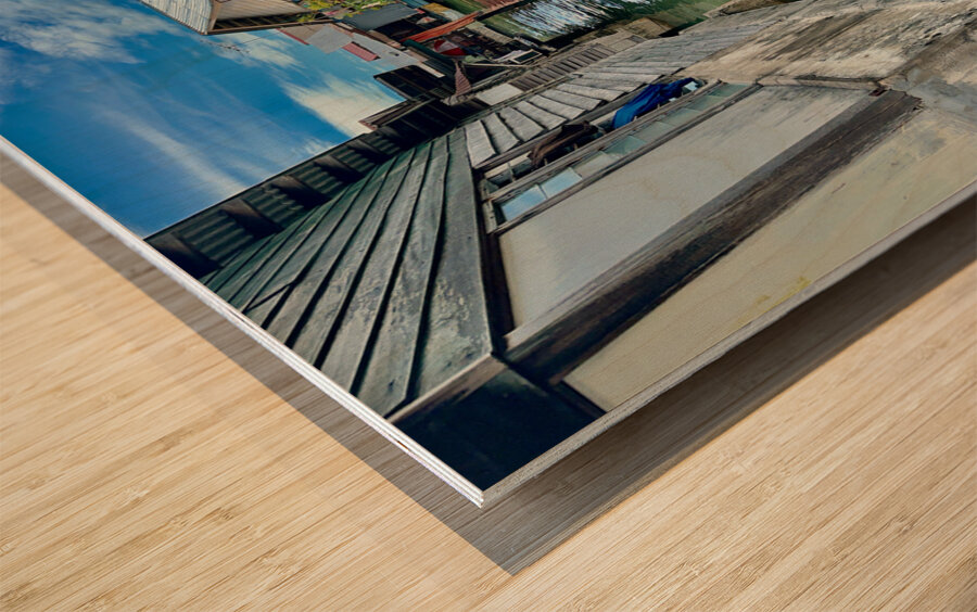 Sim Sim Traditional Floating Village in Sandakan 7 Wood print