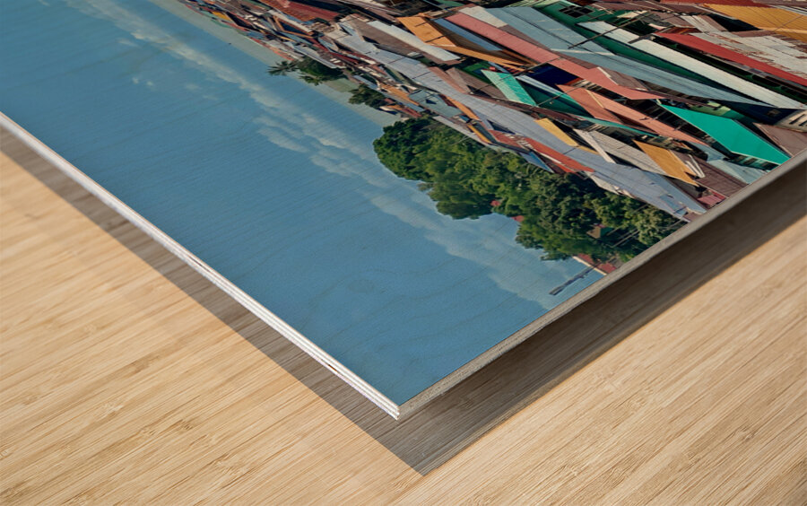 Sim Sim Traditional Floating Village in Sandakan 3 Wood print