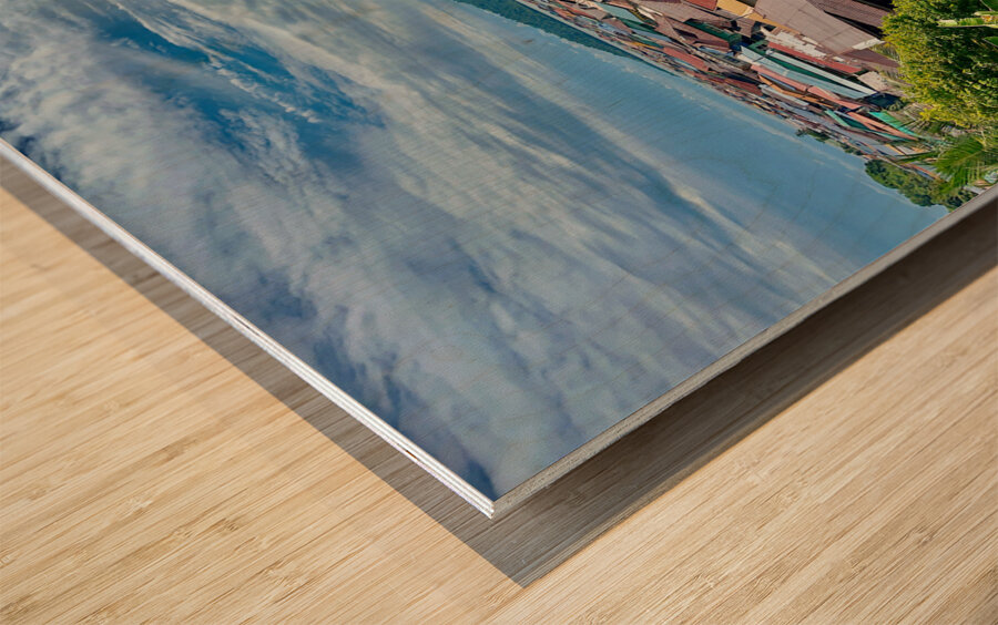 Sim Sim Traditional Floating Village in Sandakan 2 Wood print