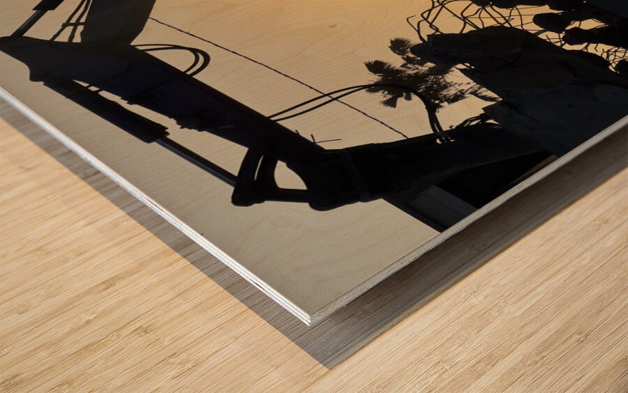 Sunset Excavator Bali Impression sur bois