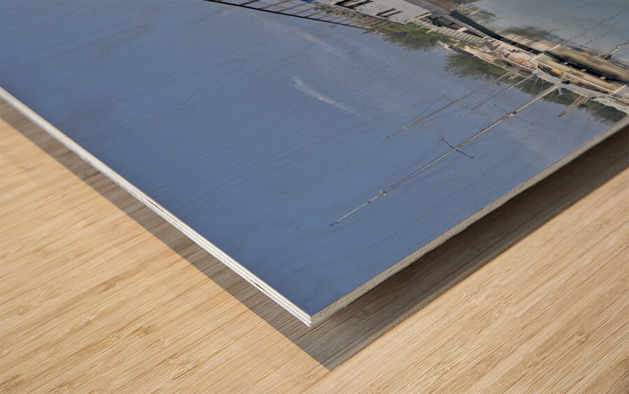 The Marina in Miri 2 Wood print