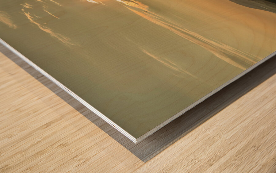 Beautiful Sunrise Jeju South Korea 3 Wood print