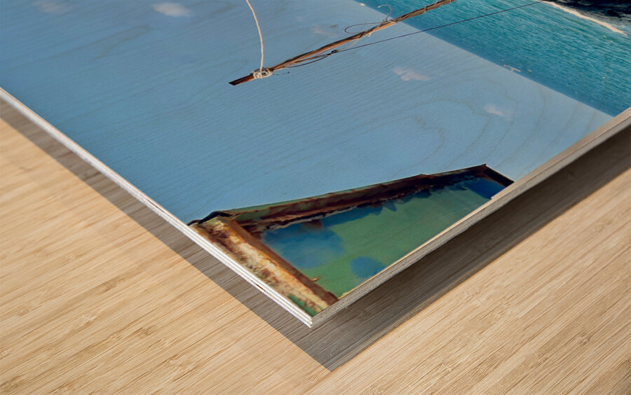 Behind the House Jeju South Korea Wood print