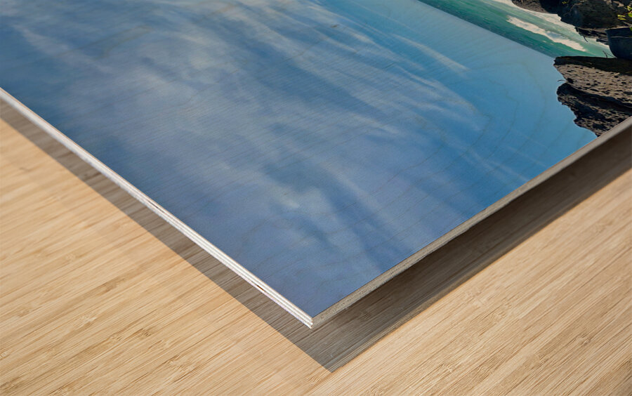 A Glimpse at the Ocean Jeju South Korea Impression sur bois