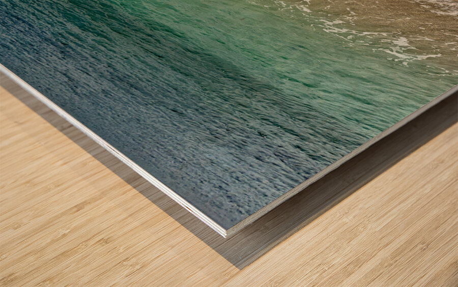 Beach Color Gradient Udo South Korea Wood print