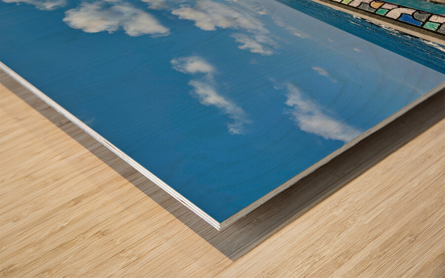 Colorful Wall Jeju South Korea Wood print