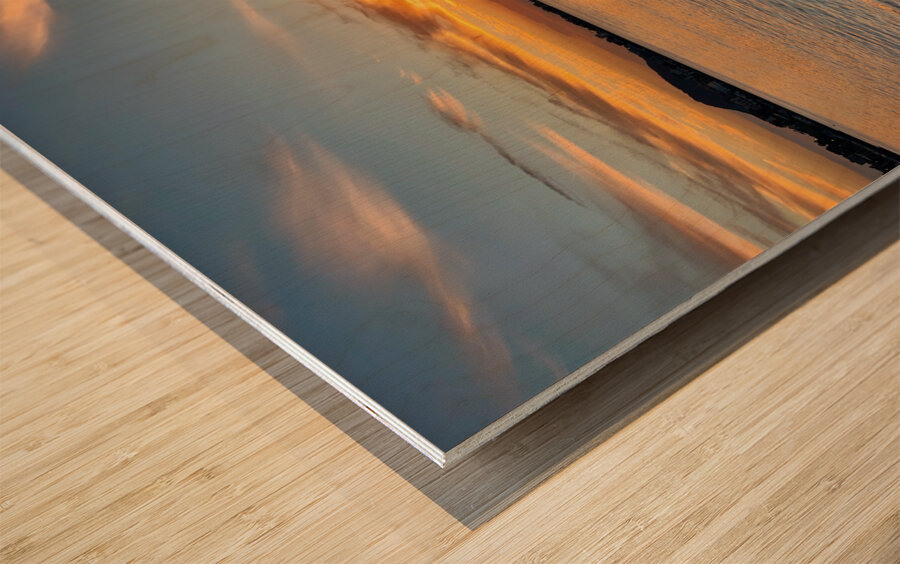 Newlyweds Sunset Beach Jeju South Korea 2 Wood print