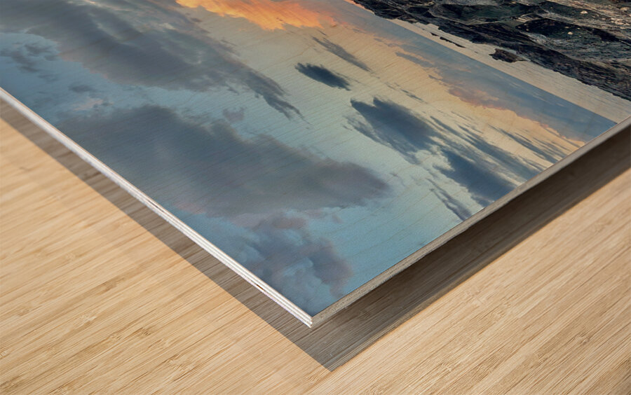 Samyang Beach Sunset Jeju South Korea 5 Wood print