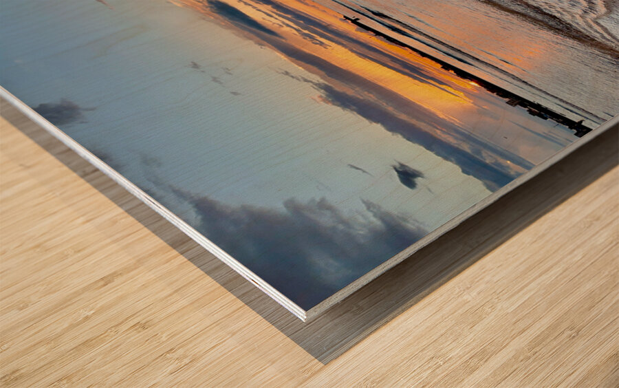 Samyang Beach Sunset Jeju South Korea 2 Wood print