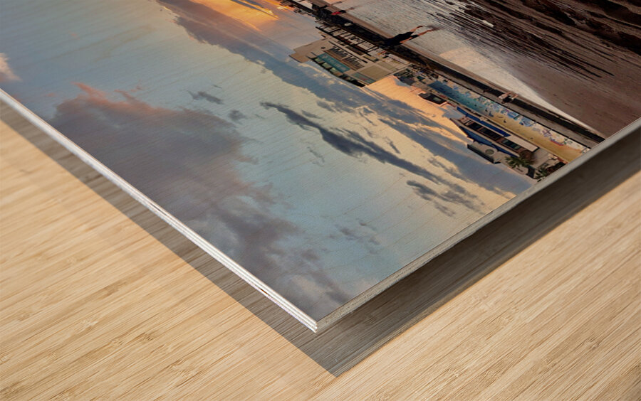 Samyang Beach Sunset Jeju South Korea 1 Wood print