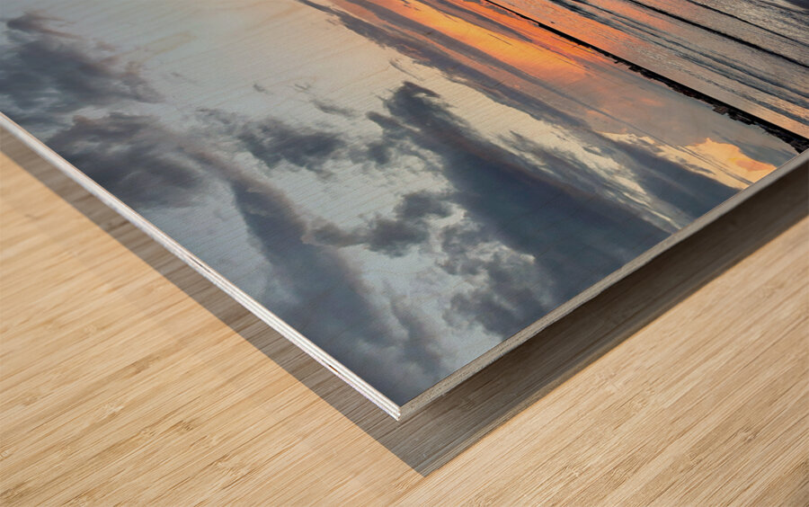 Newlyweds Sunset Beach Jeju South Korea 5 Wood print