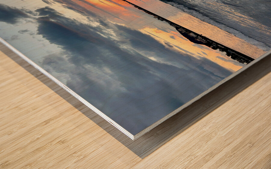 Samyang Beach Sunset Jeju South Korea 6 Wood print