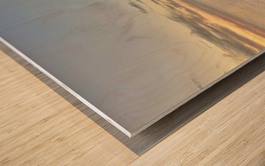 Newlyweds Sunset Beach Jeju South Korea 3 Wood print