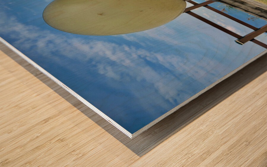 The light bulb Udo South Korea Wood print