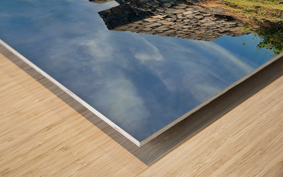 The Little Fort Jeju South Korea Wood print