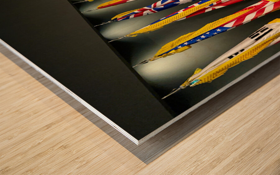 World Flags Seoul South Korea Wood print