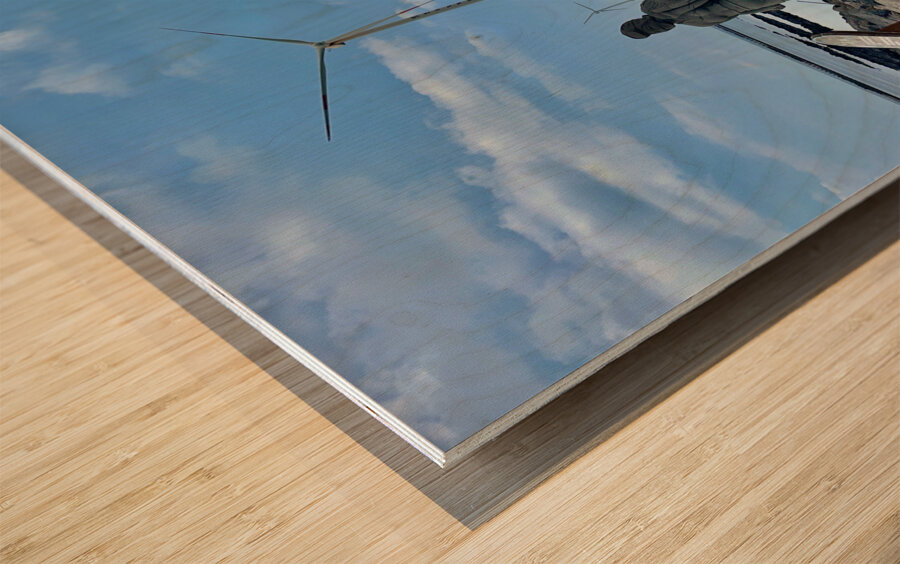 Wind Mills Jeju South Korea 1 Wood print