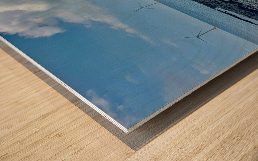 Wind Mills Jeju South Korea 2 Wood print