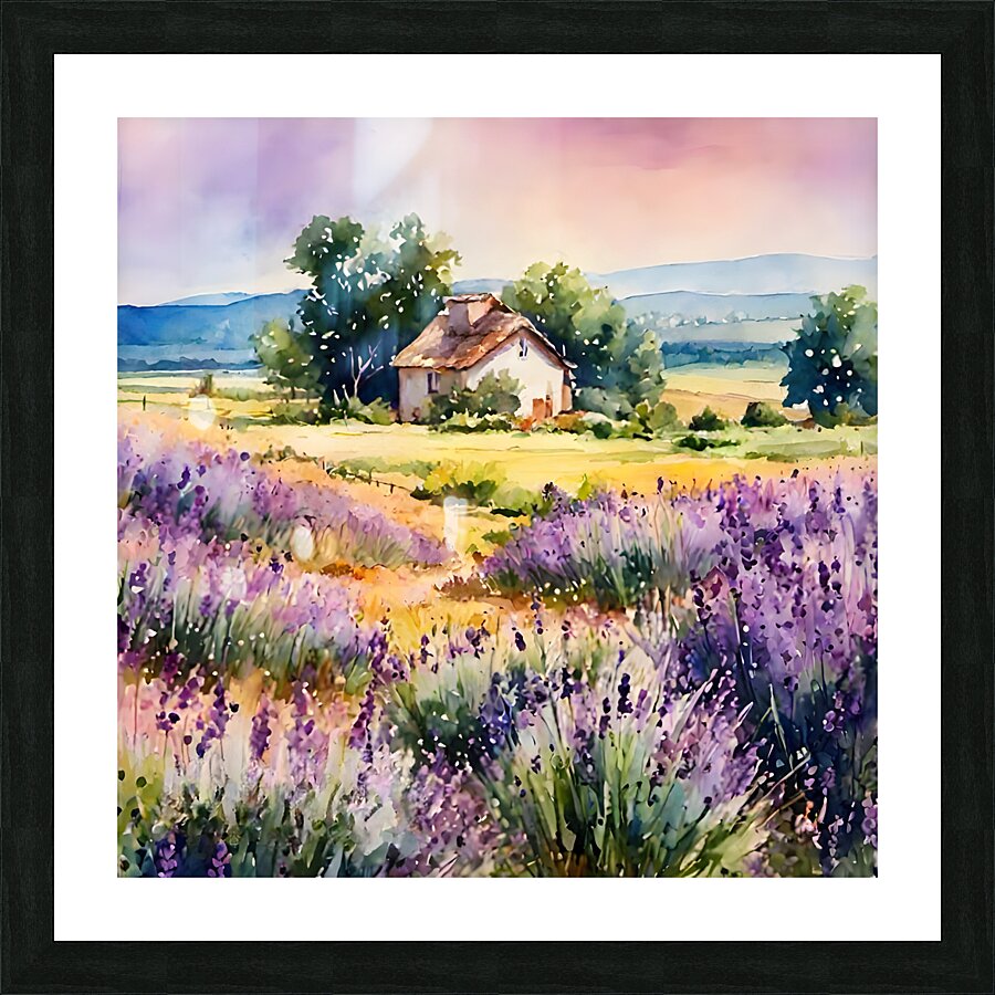 Lavender Meadow Picture Frame print
