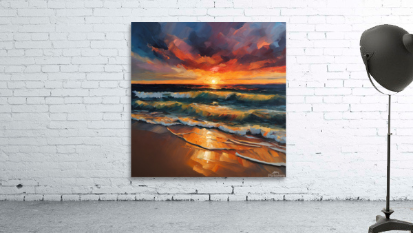 Ocean Sunset Wall Preview
