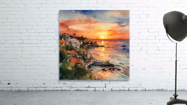 Beach Sunset Wall Preview