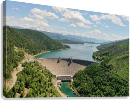 Hungry Horse Dam Canvas Print