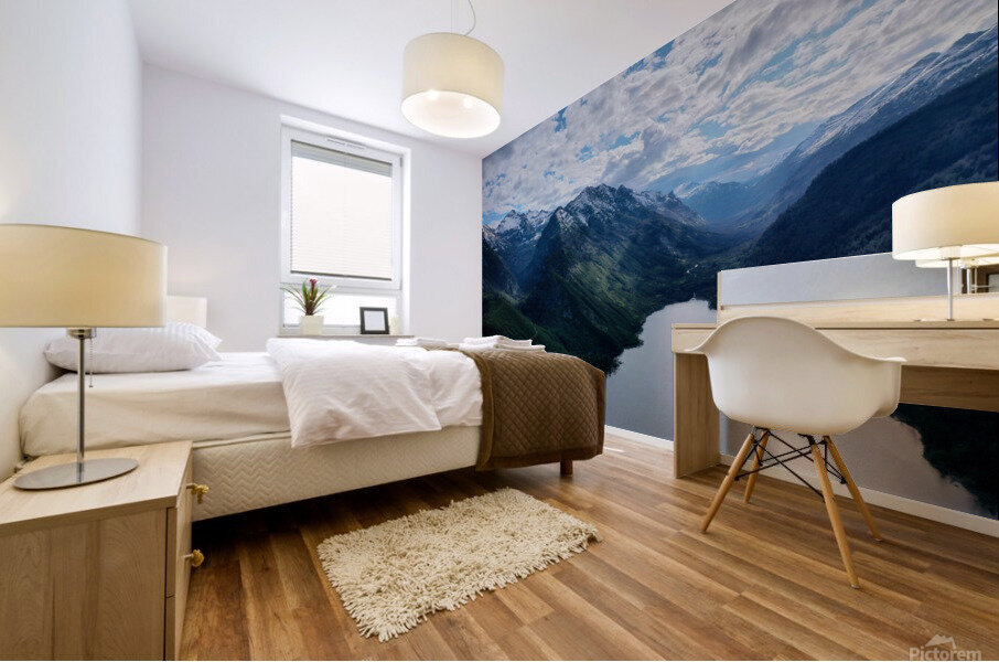 Lake Como Mural print