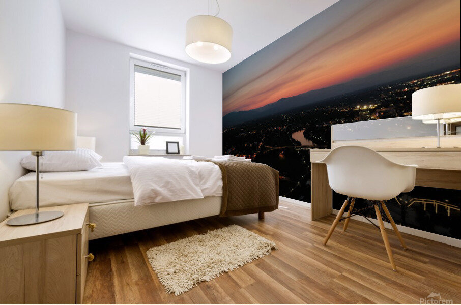 Missoula Sunset Mural print
