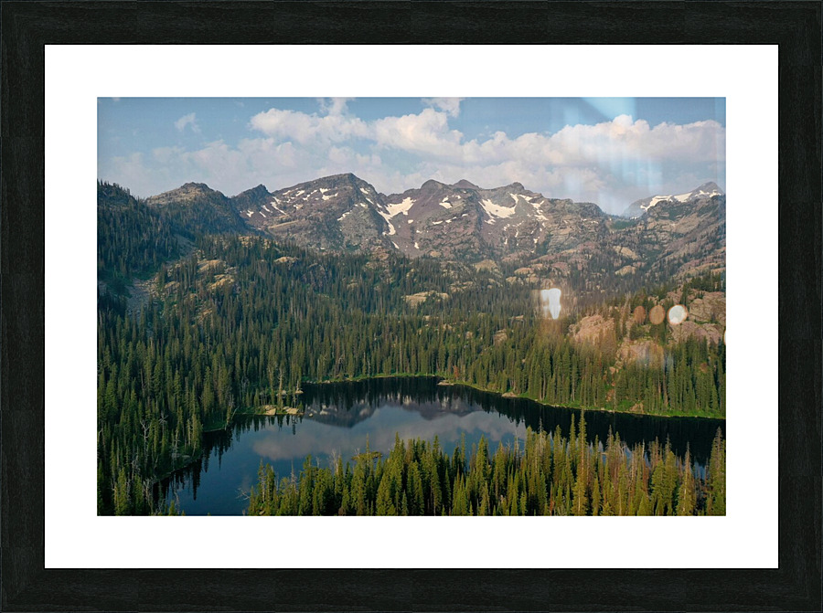 Crescent Lake Picture Frame print