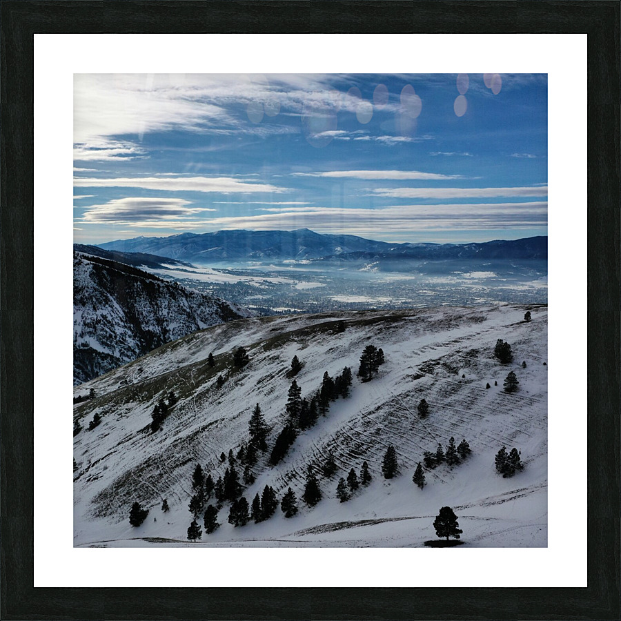 Mt. Jumbo Winter Picture Frame print