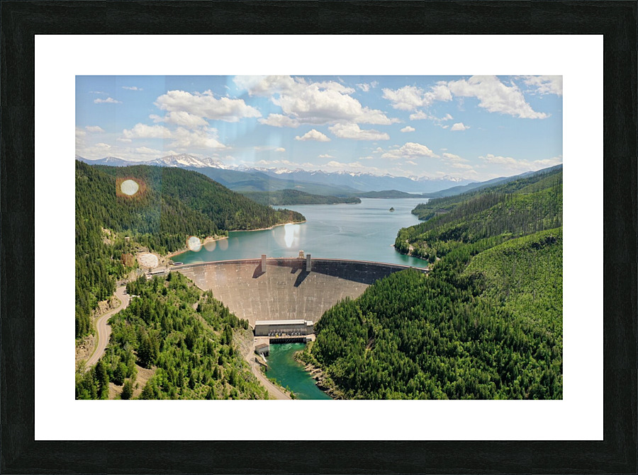 Hungry Horse Dam Picture Frame print
