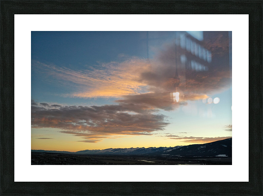 Bitterroot Valley Sunset Picture Frame print