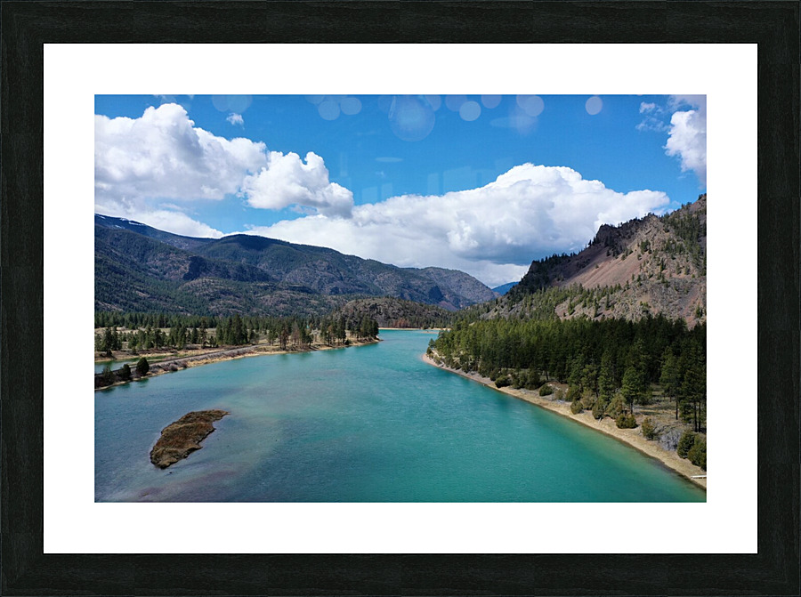 Flathead River Picture Frame print