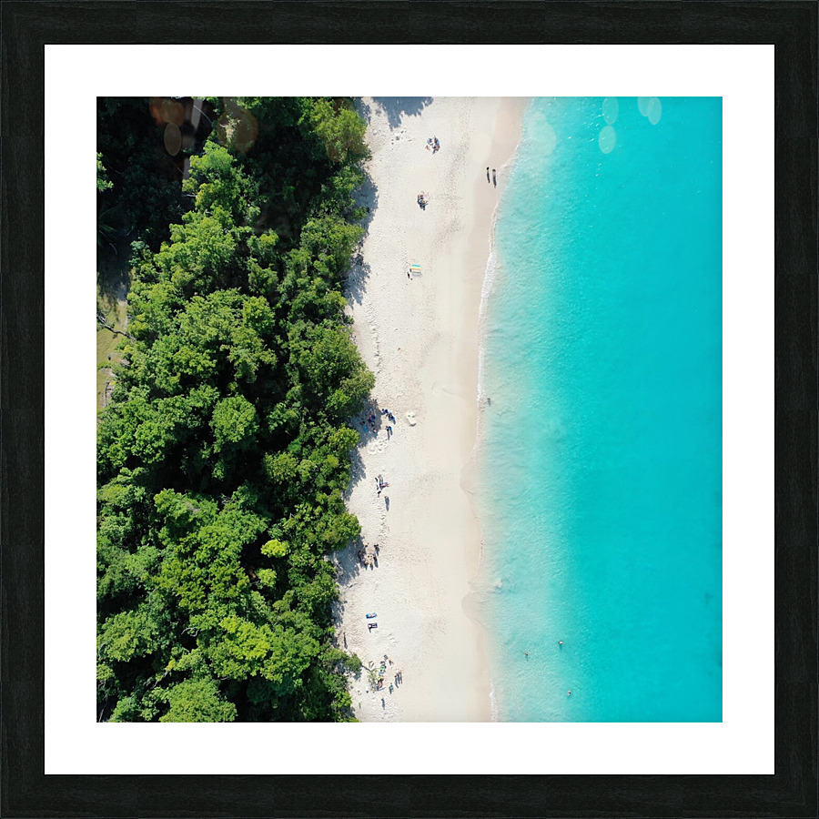 USVI Beach Picture Frame print