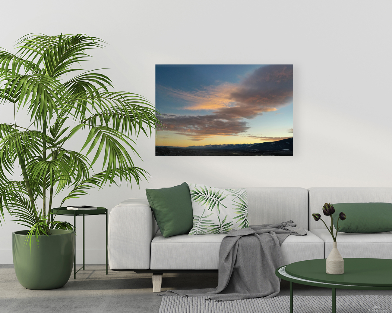 Bitterroot Valley Sunset Reproduction
