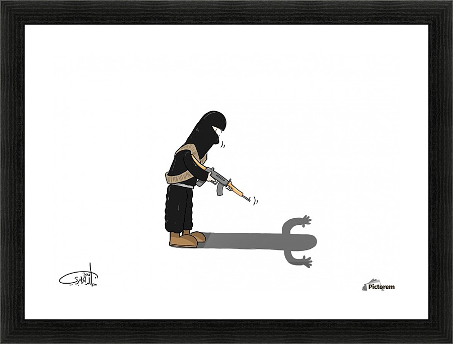 Terrorism Picture Frame print