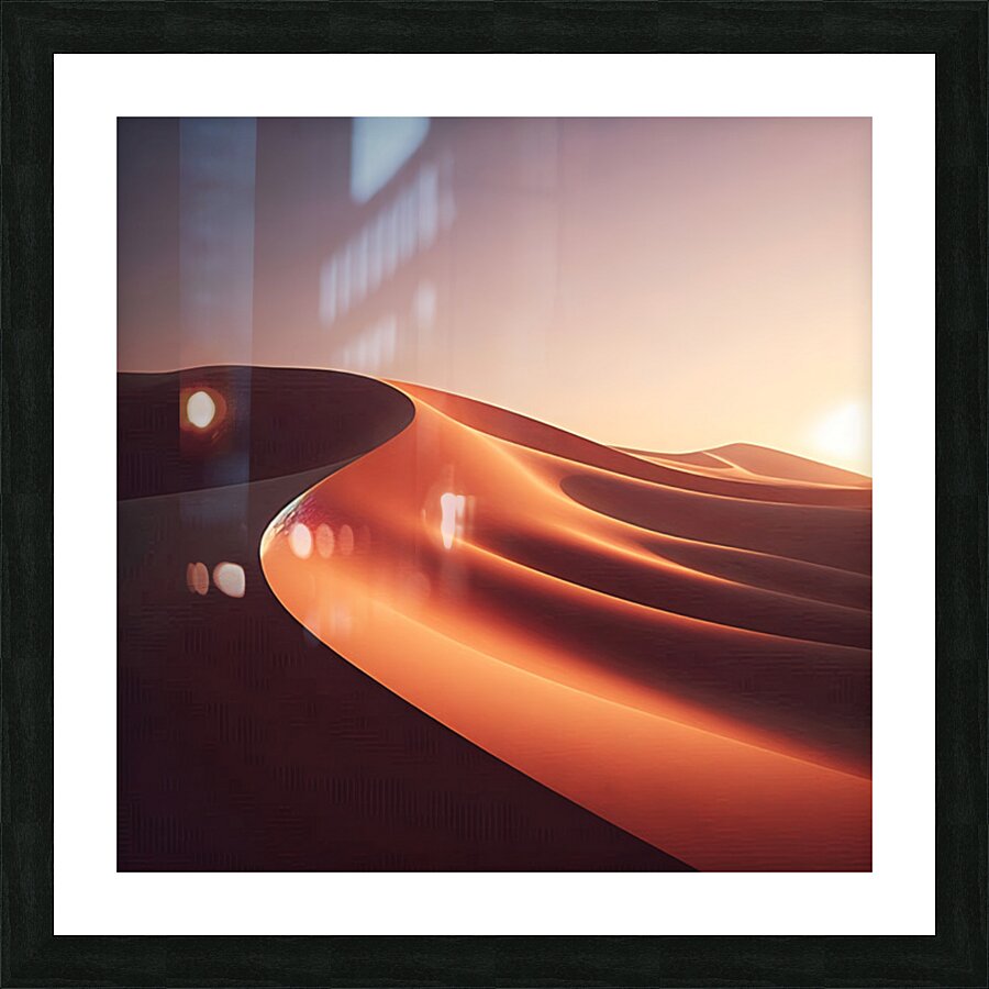 Dramatic Desert Dunes  Picture Frame print