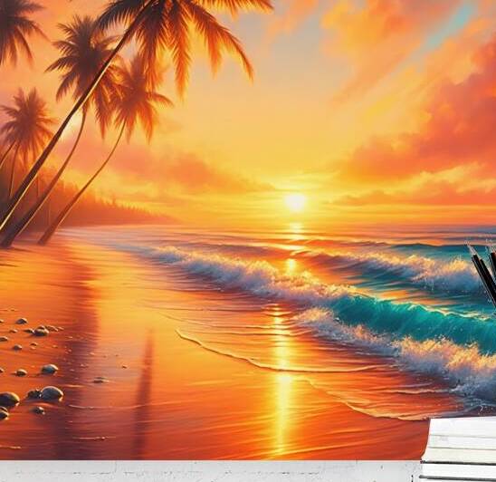 Tropical Sunset Dream Beach by Pure Prestige