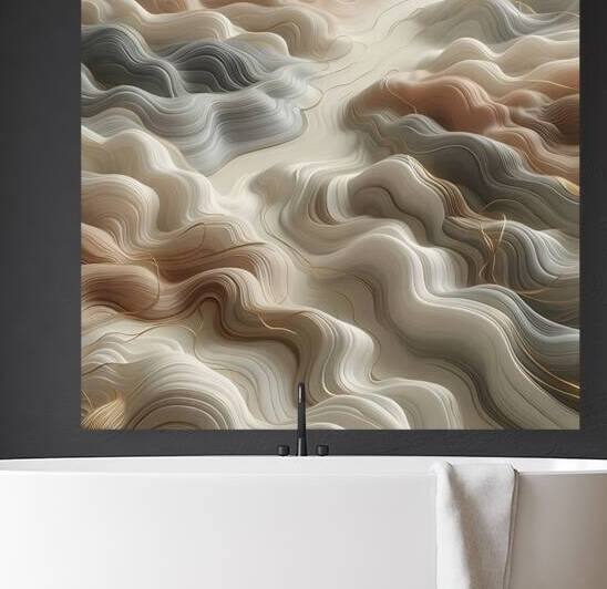 Celestial Pulse & Organic Flow - 3D Sculpted Topography by Pure Prestige
