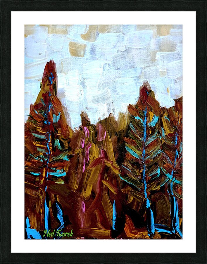 Tree Energy Picture Frame print