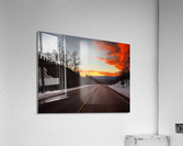 Fire over the hill Acrylic Print