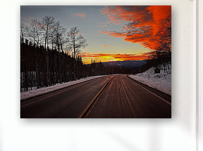 Fire over the hill Reproduction