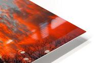 Fire over the hill HD Metal print