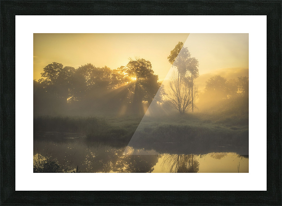 Morning River Picture Frame print
