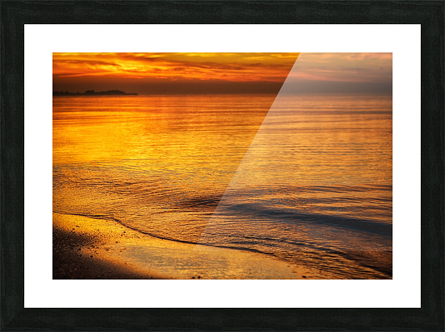 Morning beach Picture Frame print