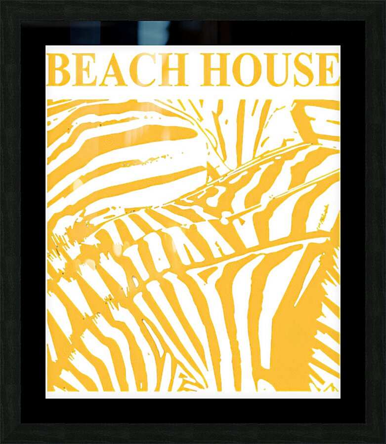 Beach House 9 Picture Frame print
