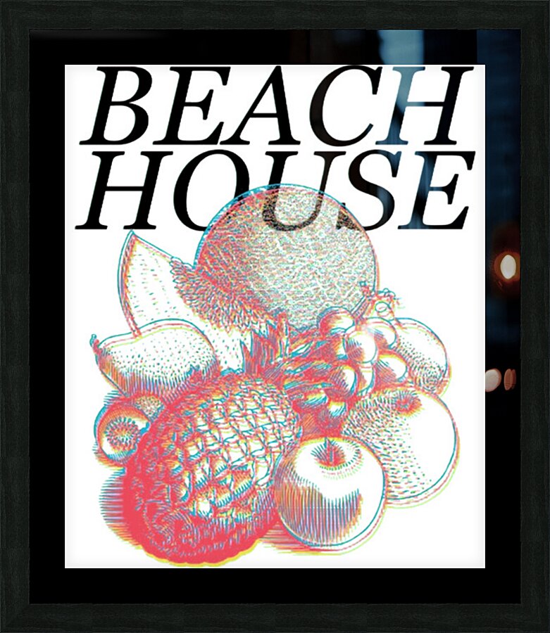 Beach House 40 Picture Frame print