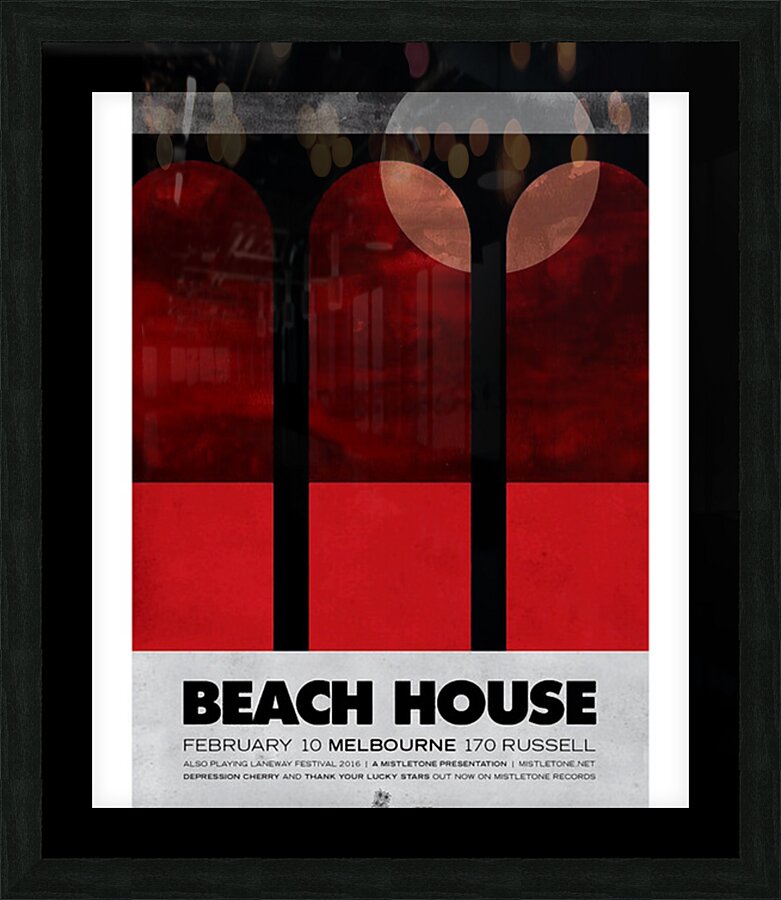Beach House 44 Picture Frame print