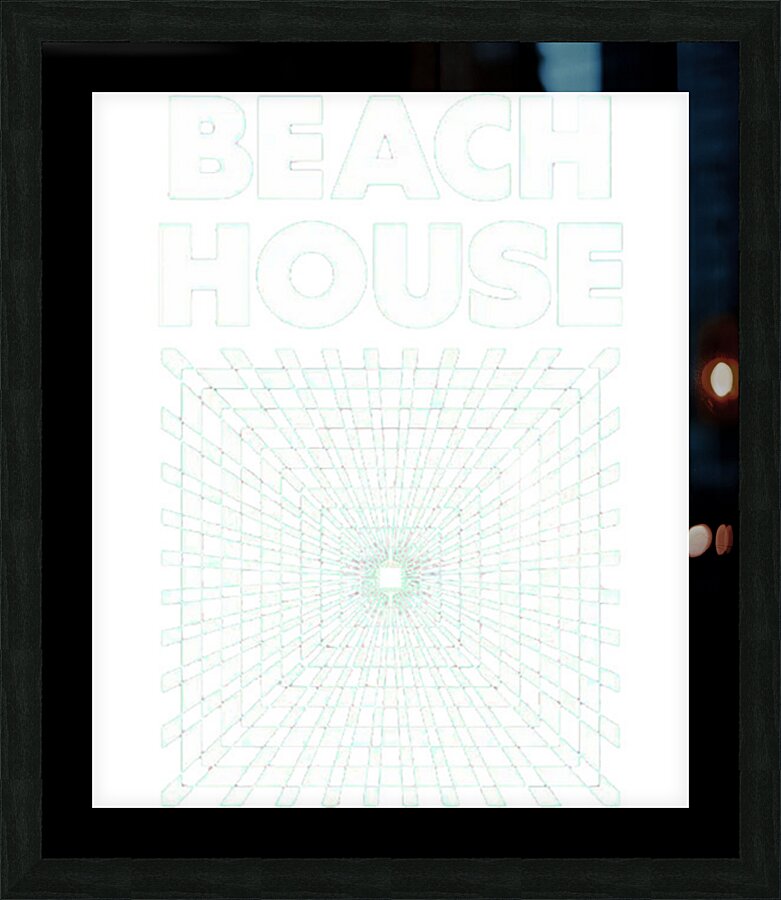 Beach House 45 Picture Frame print